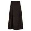 CO COUTURE - LUNA POCKET PLEAT SKIRT | DARK BROWN