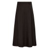 CO COUTURE - LUNA POCKET PLEAT SKIRT | DARK BROWN