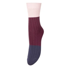 BECK SØNDERGAARD - COLOURBLOCK BAM SOCK | GREYSTONE BLUE
