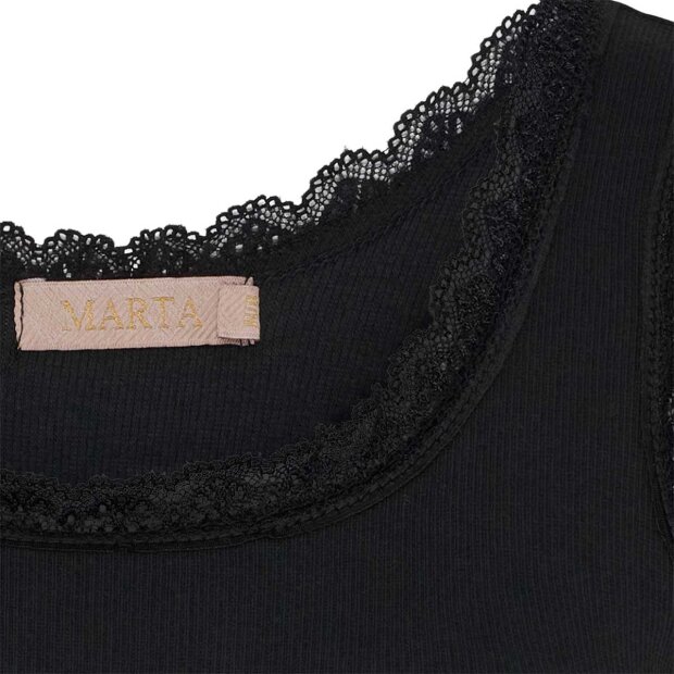 MARTA DU CHATEAU - ANGELINE TOP | BLACK