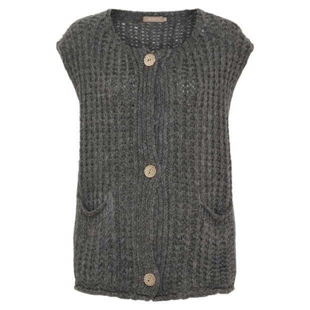 MARTA DU CHATEAU - RUBY VEST | DARK GREY MARTA DU CHATEAU - RUBY VEST | DARK GREY