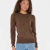 SAINT TROPEZ - MILA SZ PULLOVER | FONDUE FUDGE MELANGE