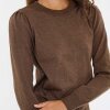 SAINT TROPEZ - MILA SZ PULLOVER | FONDUE FUDGE MELANGE