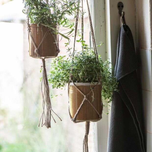 IB LAURSEN - HÅNDKLÆDE MYNTE | MØRKEGRÅ