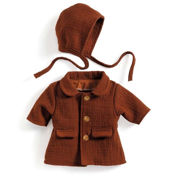 DJECO - DUKKETØJ - FRAKKE OG HUE