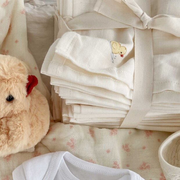 FANGA - NUVOLI 10-PACK MUSLIN CLOTH | ANTIQUE WHITE