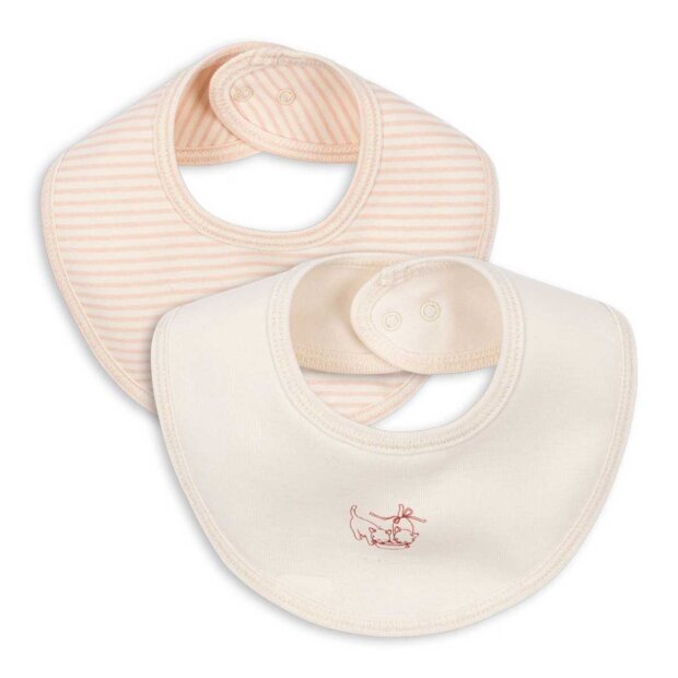 FANGA - FIO STRIPE 2-PACK BIBS | BLUSH MIX