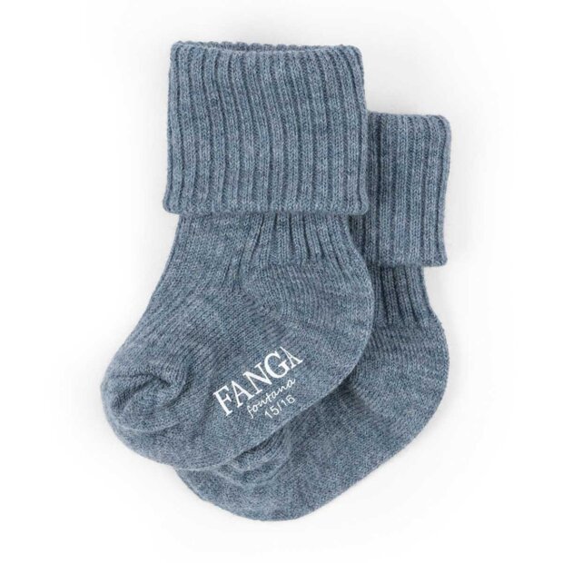 FANGA - LANA LIGHT KNITTED SOCKS | ASHLEY BLUE