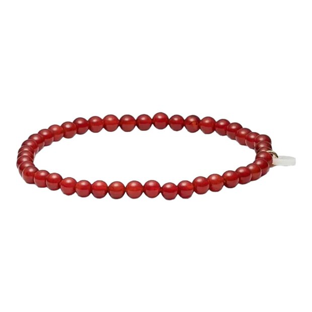 SOI - PETITE STRETCH ARMBÅND | RØD JADE