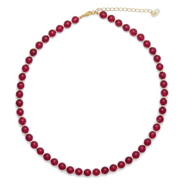 SOI - KRYSTAL HALSKÆDE | RØD JADE