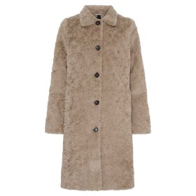 NOTYZ - FAKE FUR JACKET | TAUPE