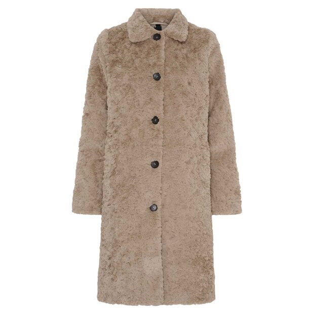 NOTYZ - FAKE FUR JACKET | TAUPE