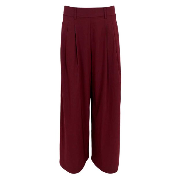 BLACK COLOUR - DAVINA WIDELEG BUKSER | PLUM
