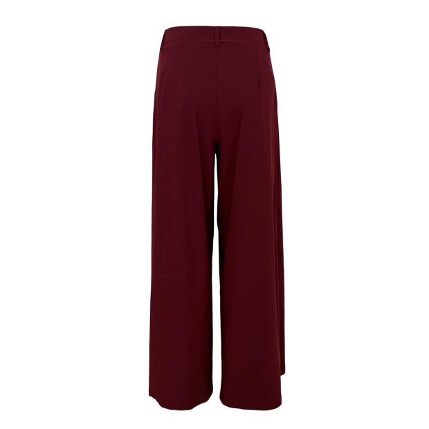 BLACK COLOUR - DAVINA WIDELEG BUKSER | PLUM