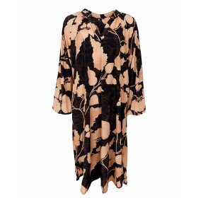 BLACK COLOUR - LUNA NELLY DRESS | FALL LEAF