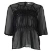 CONTINUE COPENHAGEN - GITHA MESH BLUSE | BLACK CONTINUE COPENHAGEN - GITHA MESH BLUSE | BLACK
