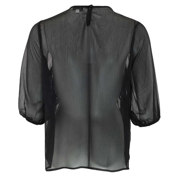 CONTINUE COPENHAGEN - GITHA MESH BLUSE | BLACK