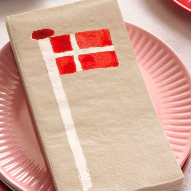 IB LAURSEN - DANNEBROG PÅ FLAGSTANG