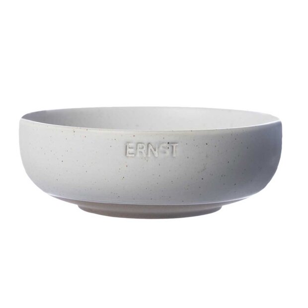 ERNST - SKÅL HVID M/NATUR BUND Ø14CM
