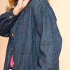 BLACK COLOUR - BOX SHIRT JACKET | NAVY DENIM