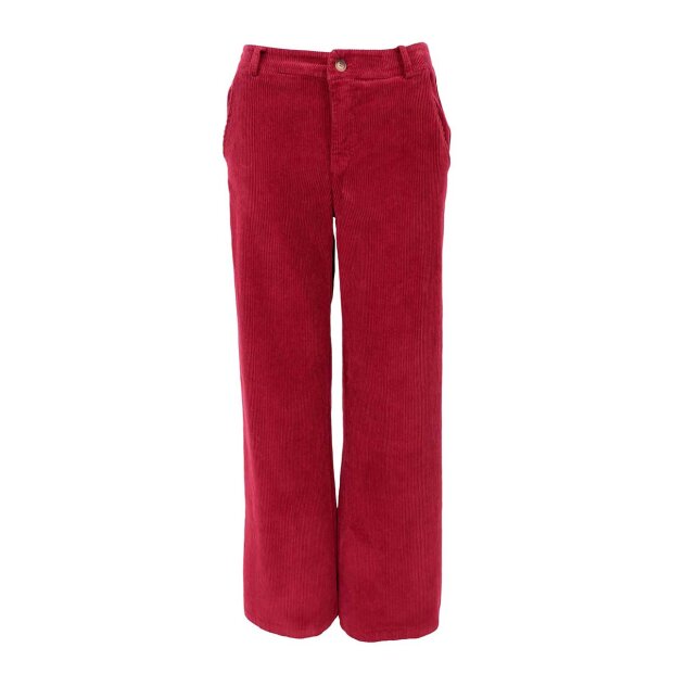 BLACK COLOUR - CORA BOX FLØJLSBUKSER | WINE