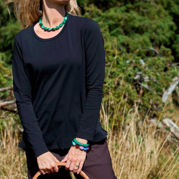 BLACK COLOUR - MAY LS TEE | BLACK