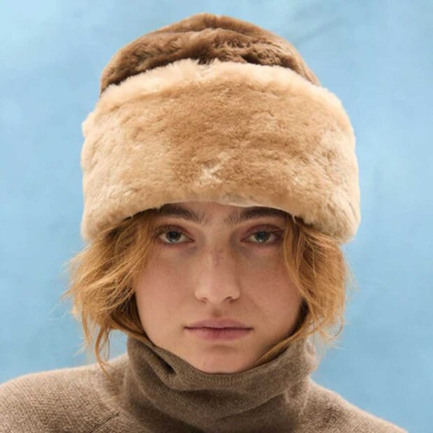 BECK SØNDERGAARD - DORA SHEARLING HAT | EMPERADOR BROWN