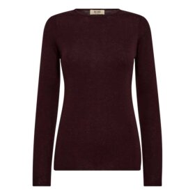 MOS MOSH - BOUCH O-NECK KNIT | FUDGE