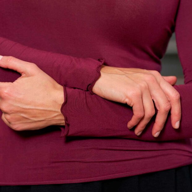 MARTA DU CHATEAU - LEONORA BLUSE | WINE