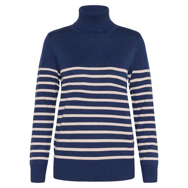 SAINT TROPEZ - MILA SZ STRIBET RULLEKRAVEBLUSE | PAGEANT GRAY MORN STRIPE