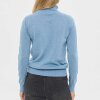SAINT TROPEZ - MILA SZ RULLEKRAVEBLUSE | BLUE SHADOW MELANGE