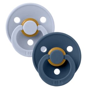 BIBS - BIBS COLOUR STR. 2 - 2-PAK |  DUSTY BLUE/STEEL BLUE