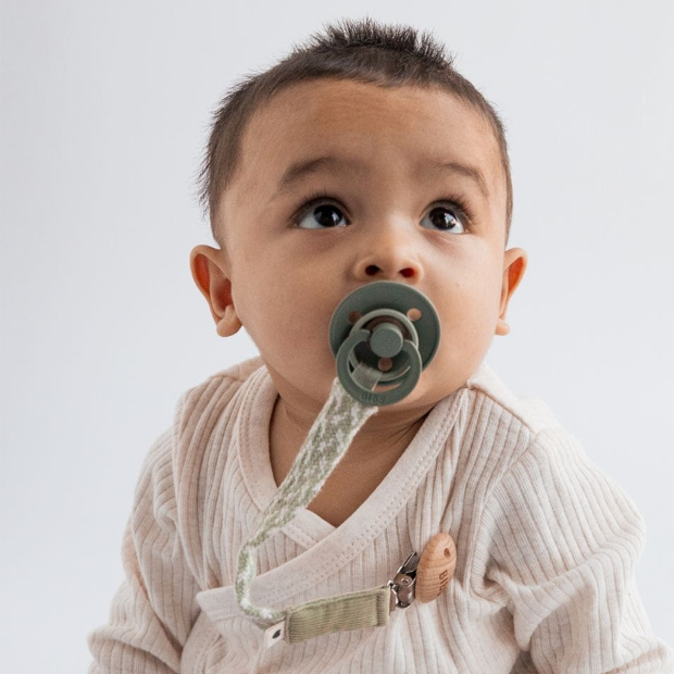 BIBS - 2-PACK - RUND - STR. 2 | VANILLA/PINE