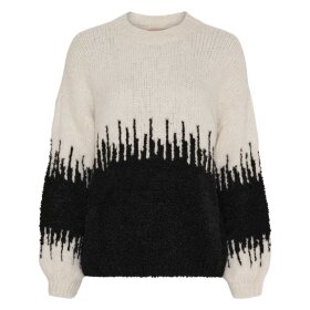 MARTA DU CHATEAU - AIMEE KNIT | BEIGE/BLACK