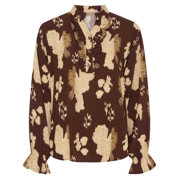 MARTA DU CHATEAU - AYA SKJORTE | MARRONE