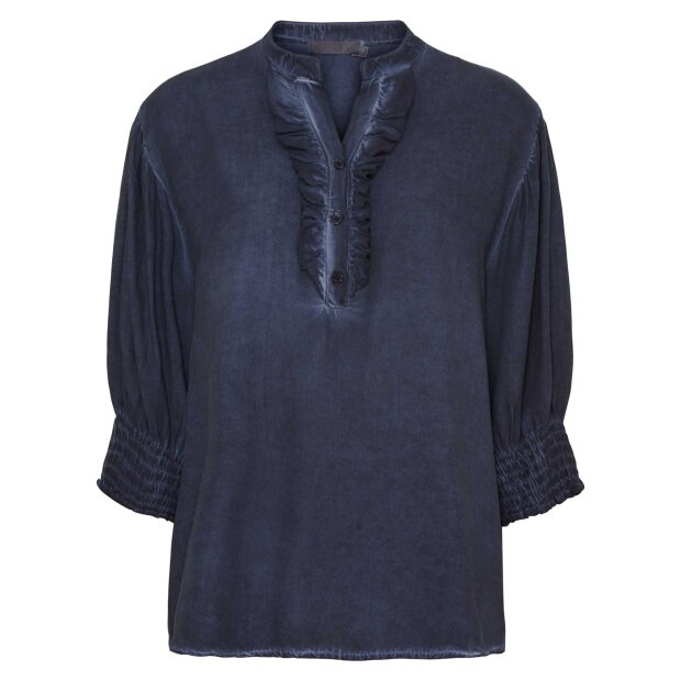 MARTA DU CHATEAU - UNNUR SKJORTE | BLUE SCURO COLD WASH