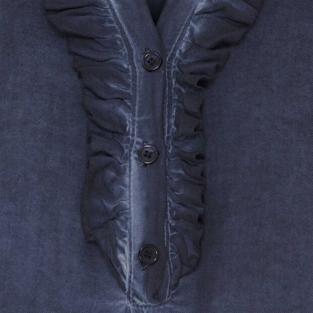 MARTA DU CHATEAU - UNNUR SKJORTE | BLUE SCURO COLD WASH