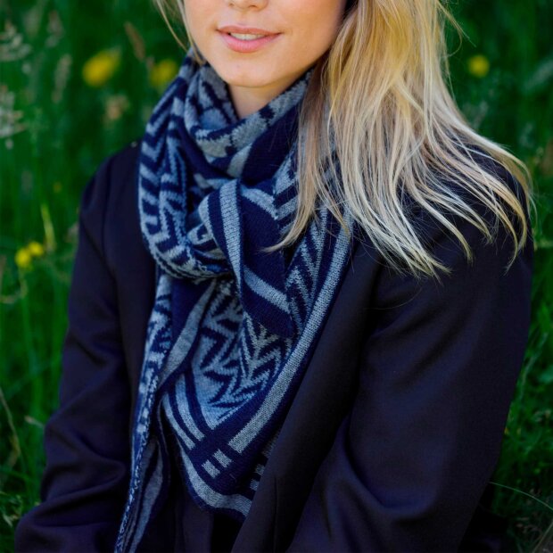 BLACK COLOUR - BEX TRIANGLE TØRKLÆDE | NAVY