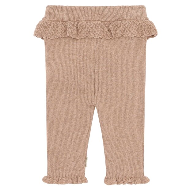 HUST AND CLAIRE - LISA KNIT RIB BUKSER | BISCUIT