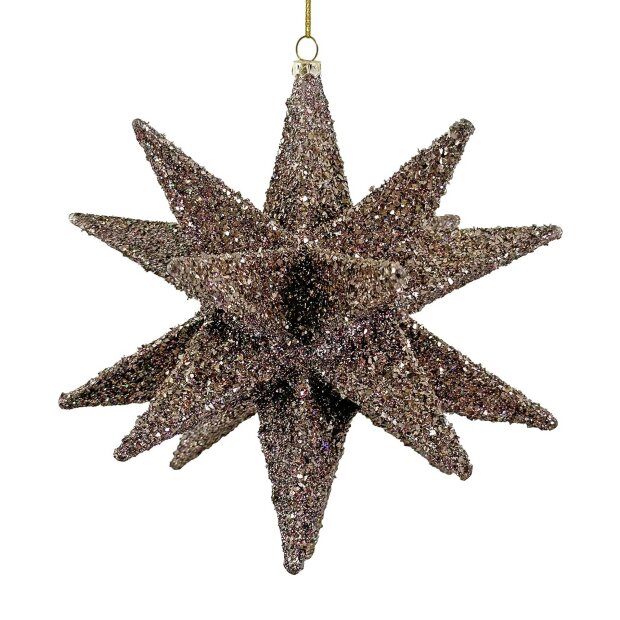 SHISHI - GLITTERSTJERNE SILVER 19CM