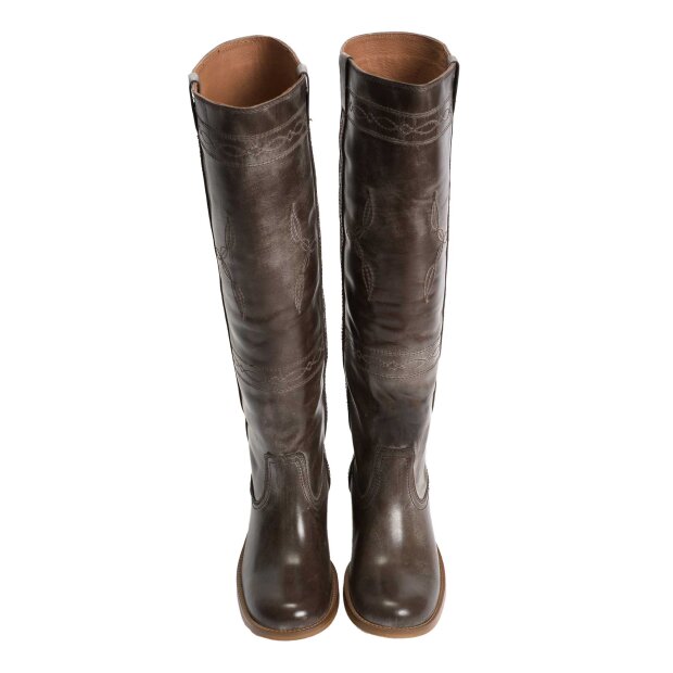 DICO Copenhagen - ANN WESTERN STITCHINGS STØVLER | DARK BROWN