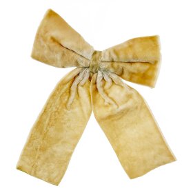 SHISHI - VELOURSLØJFE M/CLIP 13 CM | IVORY