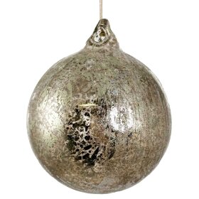 SHISHI - GLASKUGLE ANTIQUE SILVER 8CM