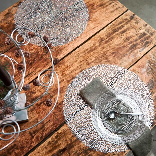 SPEEDTSBERG - DÆKKESERVIET Ø38CM SILVER