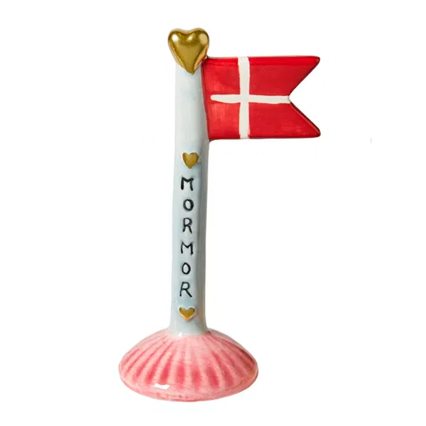 SPEEDTSBERG - KERAMIKFLAG MORMOR 14 CM | LYSEBLÅ