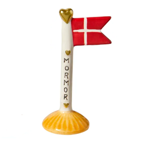 SPEEDTSBERG - KERAMIKFLAG MORMOR 14 CM | RÅHVID