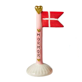 SPEEDTSBERG - KERAMIKFLAG MORMOR 14 CM | LYSERØD