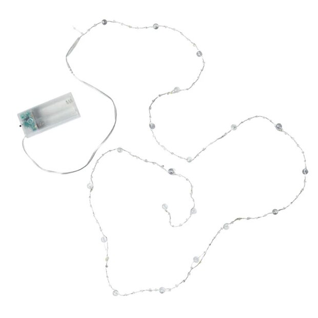 SPEEDTSBERG - LYSKÆDE M/PERLER 15LED 1,7M