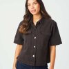NEO NOIR - TIKI SOLID SHIRT | DARK BROWN NEO NOIR - TIKI SOLID SHIRT | DARK BROWN