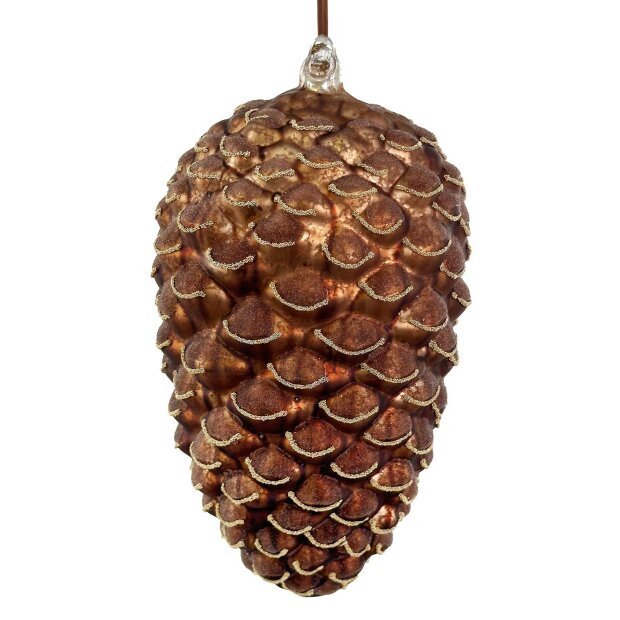 SHISHI - GLASKOGLE RUND 22CM | MAT ANTIQUE BROWN